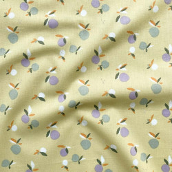 Printed Cotton KAMBA Almond / Spring Multicolored